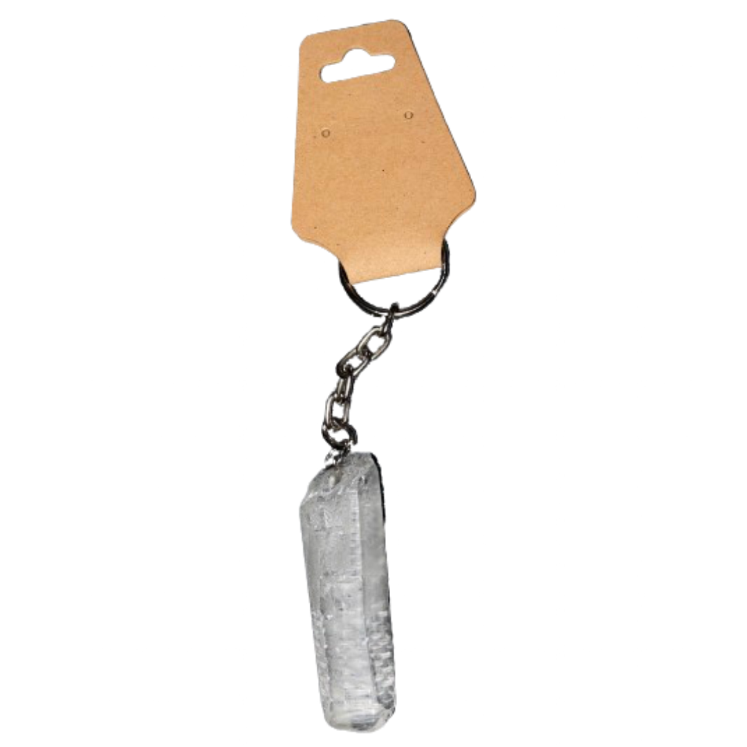 Clear Quartz Keychain