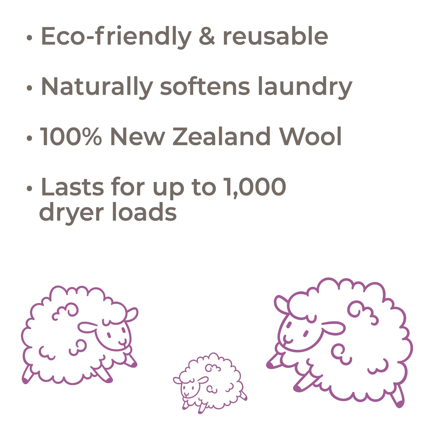 Wool Dryer Balls 6-Pack