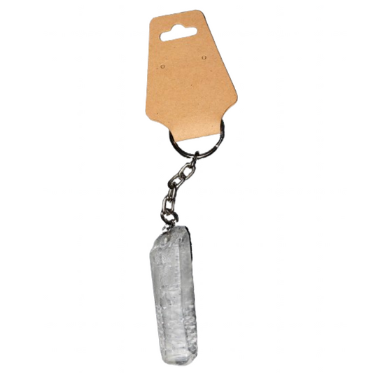 Clear Quartz Keychain